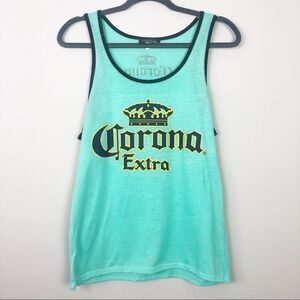 CORONA EXTRA | Beer Tank Unisex Turquoise Beach M
